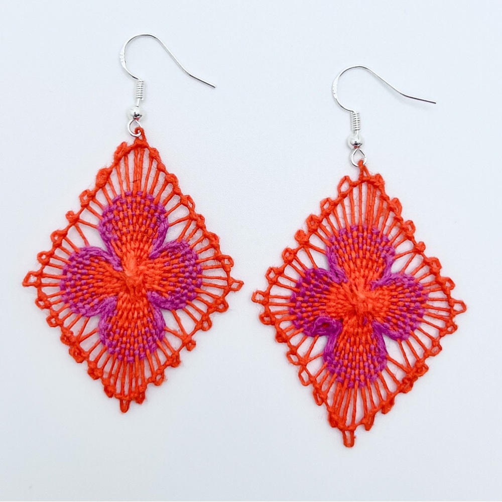 Ñandutí Paraguayan Handmade Earrings